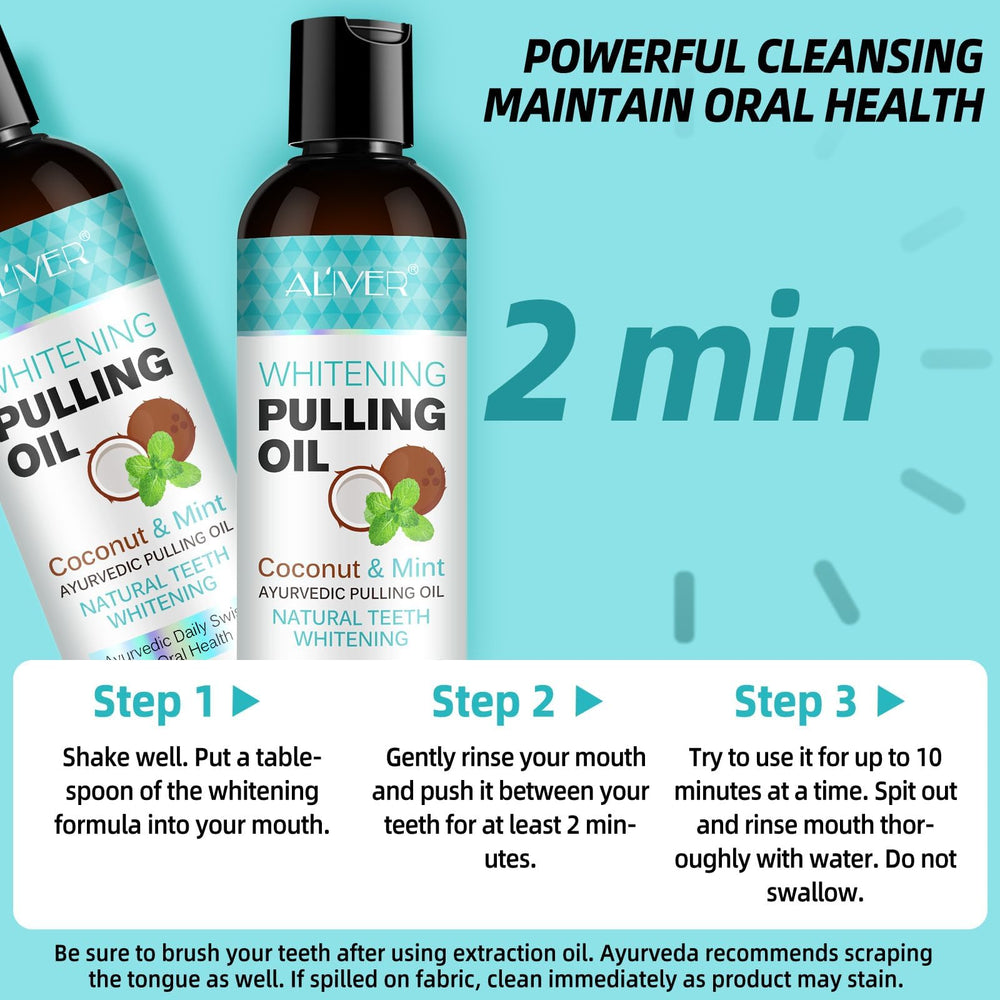 Peppermint oil mouthwash with tongue scraper