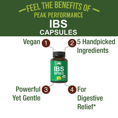Organic peppermint leaf ingredient for IBS capsules