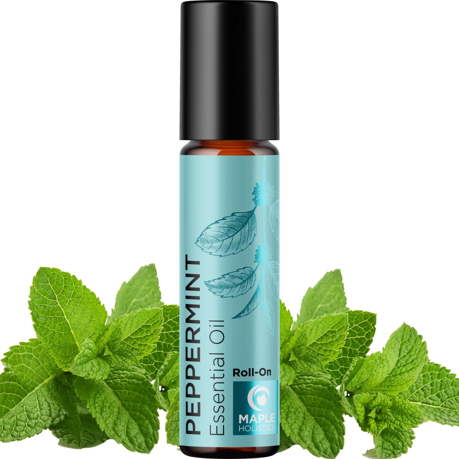 Peppermint Oil Roll On bottle front view