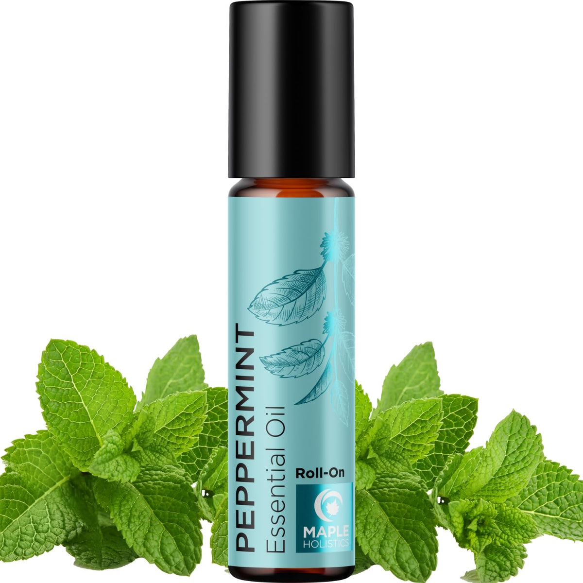 Peppermint Oil Roll On bottle front view