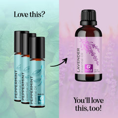 Peppermint essential oil roll-on for headaches