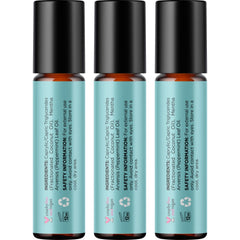 3-pack display of peppermint oil roll-ons