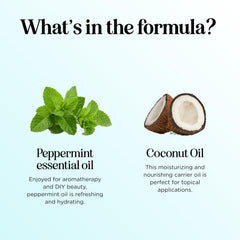 Aromatherapy peppermint oil roll-on for focus