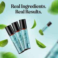 Maple Holistics peppermint oil roll-on product line