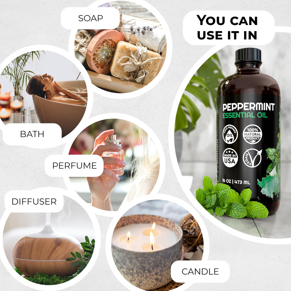 Peppermint oil for skin care