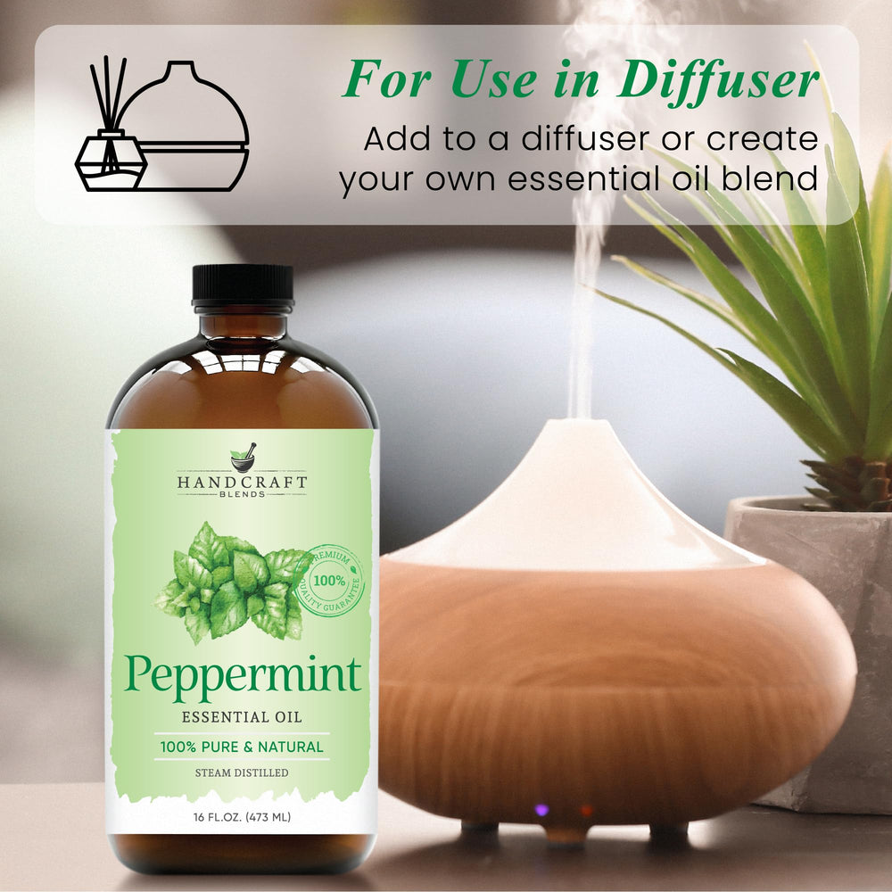 Peppermint essential oil for skincare and massage