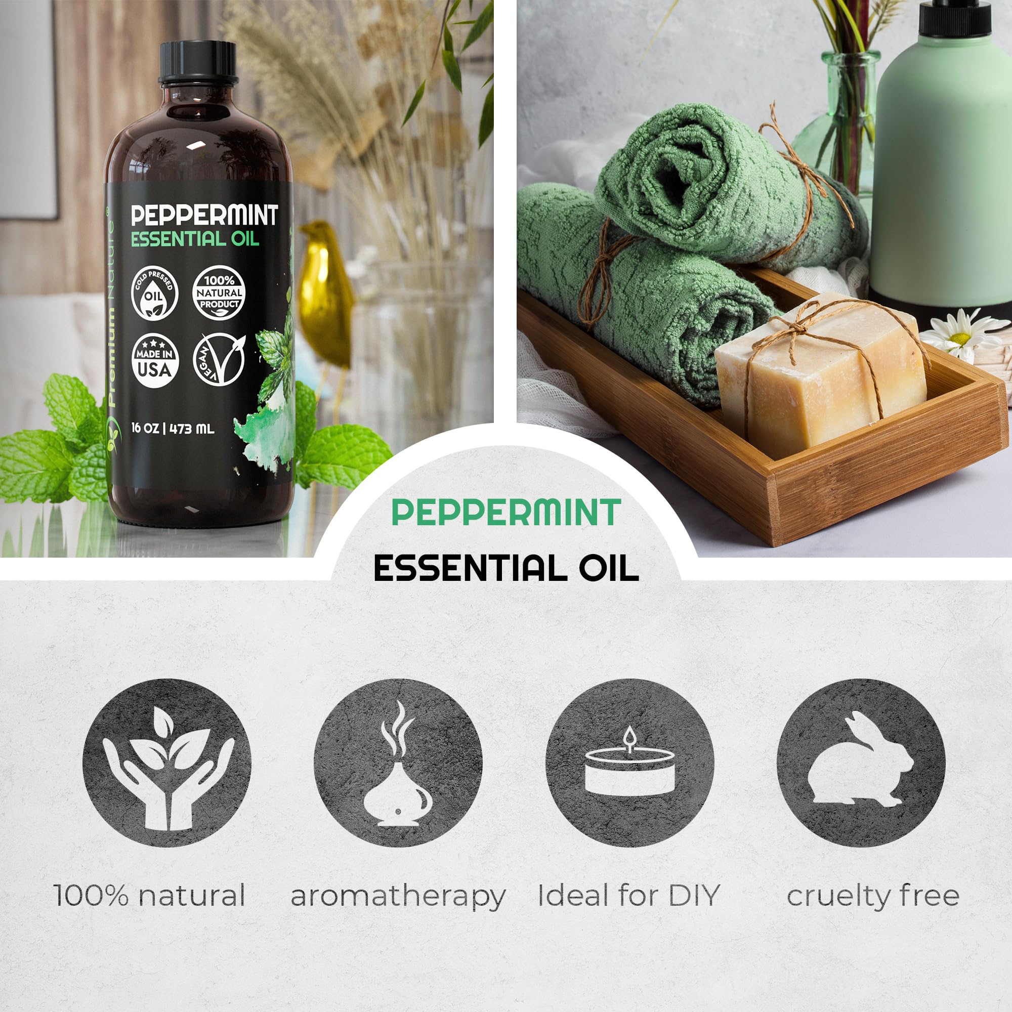 Peppermint essential oil for soap making