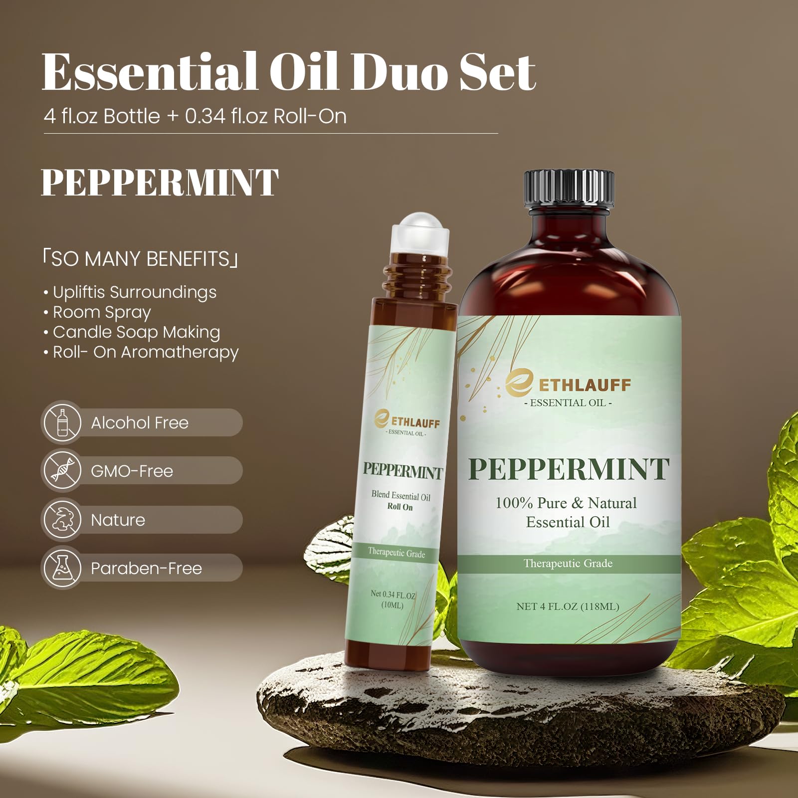 0.34 oz peppermint roll-on