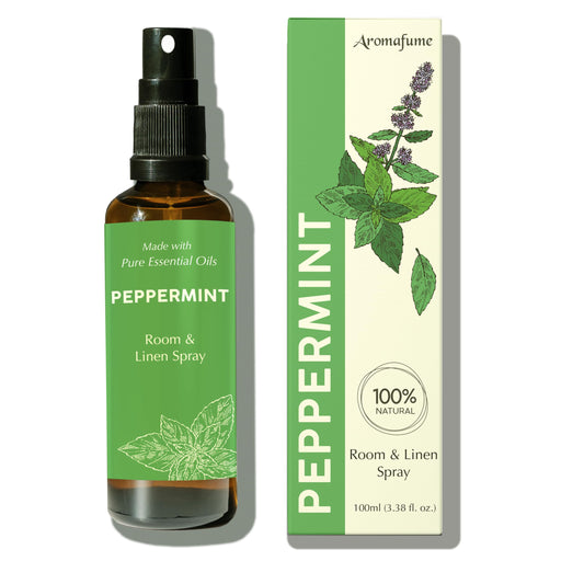 Peppermint Room, Linen & Pillow Spray bottle front view