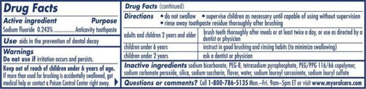 Pepsodent Complete Care packaging back showing benefits