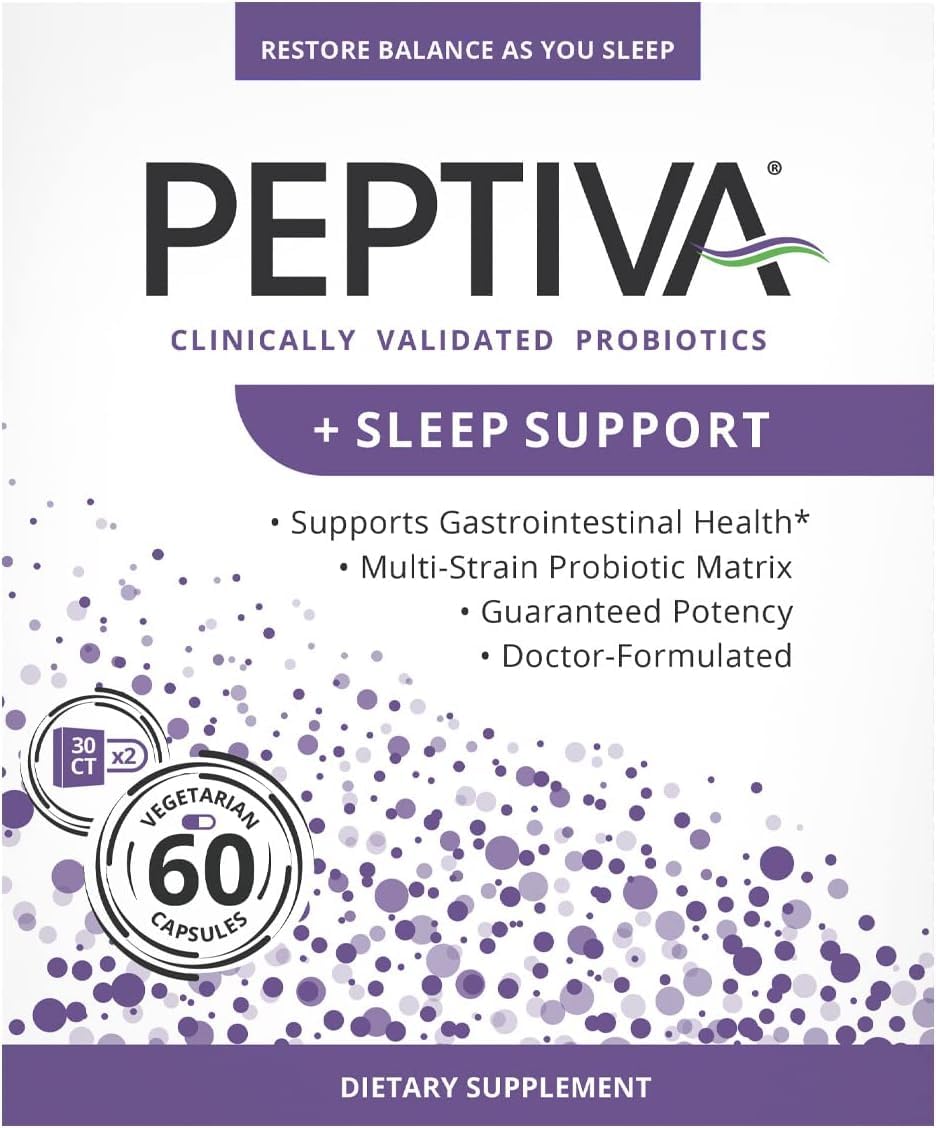 Peptiva probiotic sleep support bottle, 60 count