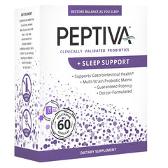 Label showing multi-strain probiotic and melatonin
