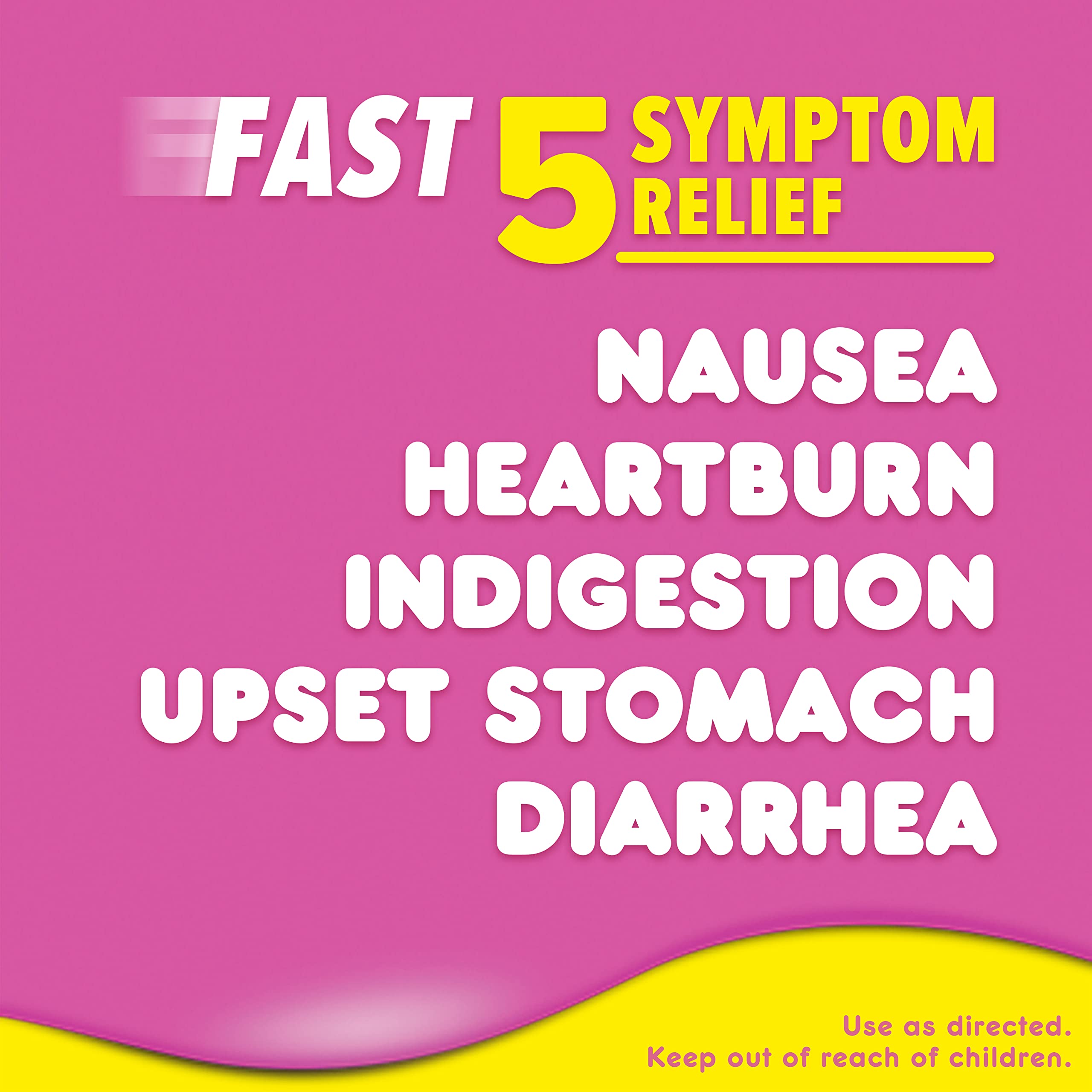 Pepto Bismol Liquicaps capsules closeup show coating action for soothing the stomach.