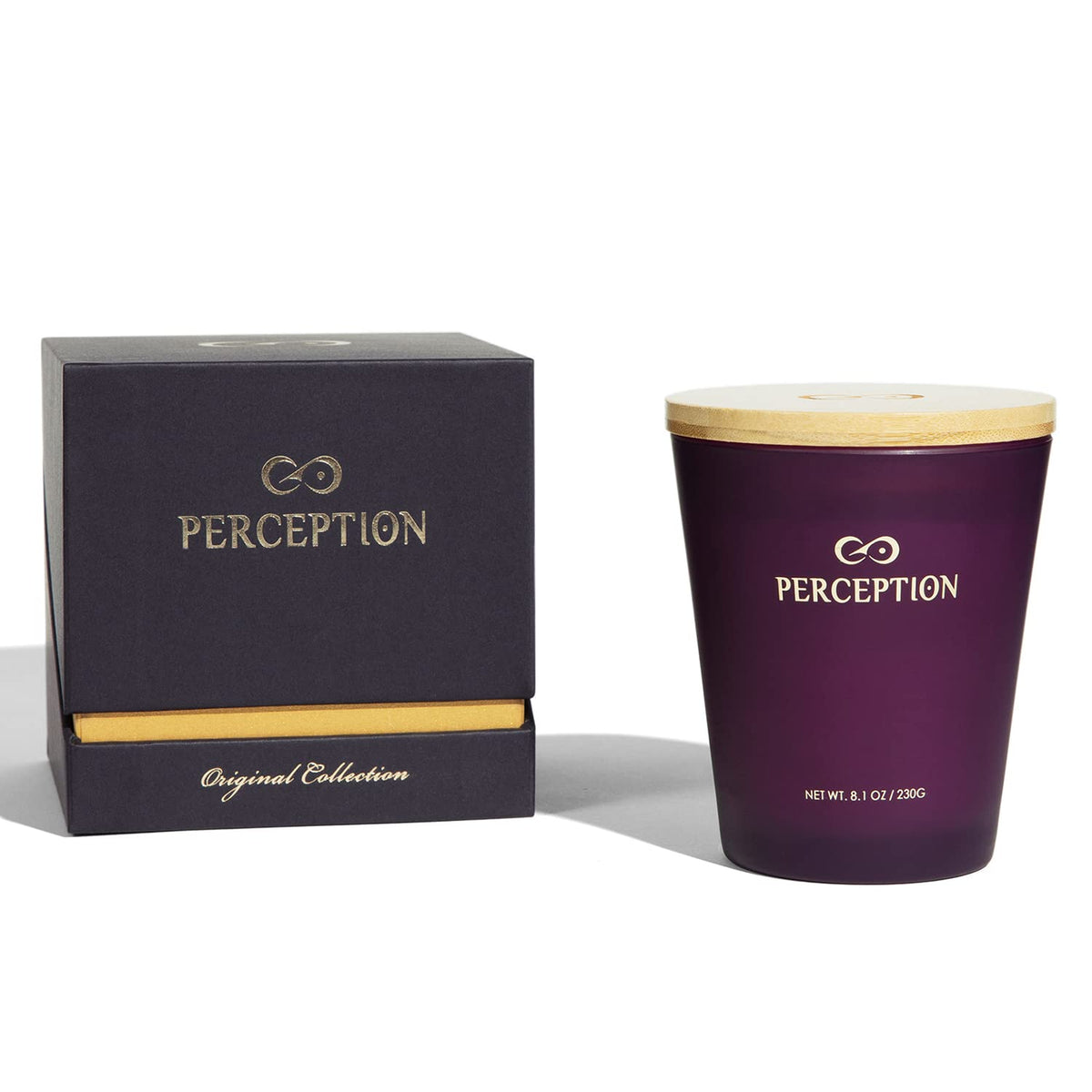 Perception Aromas Lavender Vanilla candle pour creating calming ambiance.