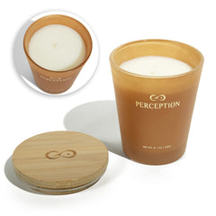 Perception Aromas premium cotton wick closeup for steady burn and reduced soot