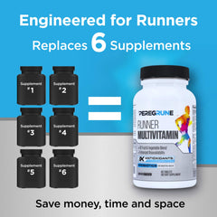 Whole foods blend and mineral ingredients on supplement label