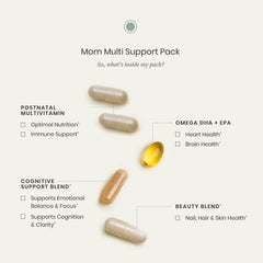 Postnatal DHA and omega-3 source in Perelel pack