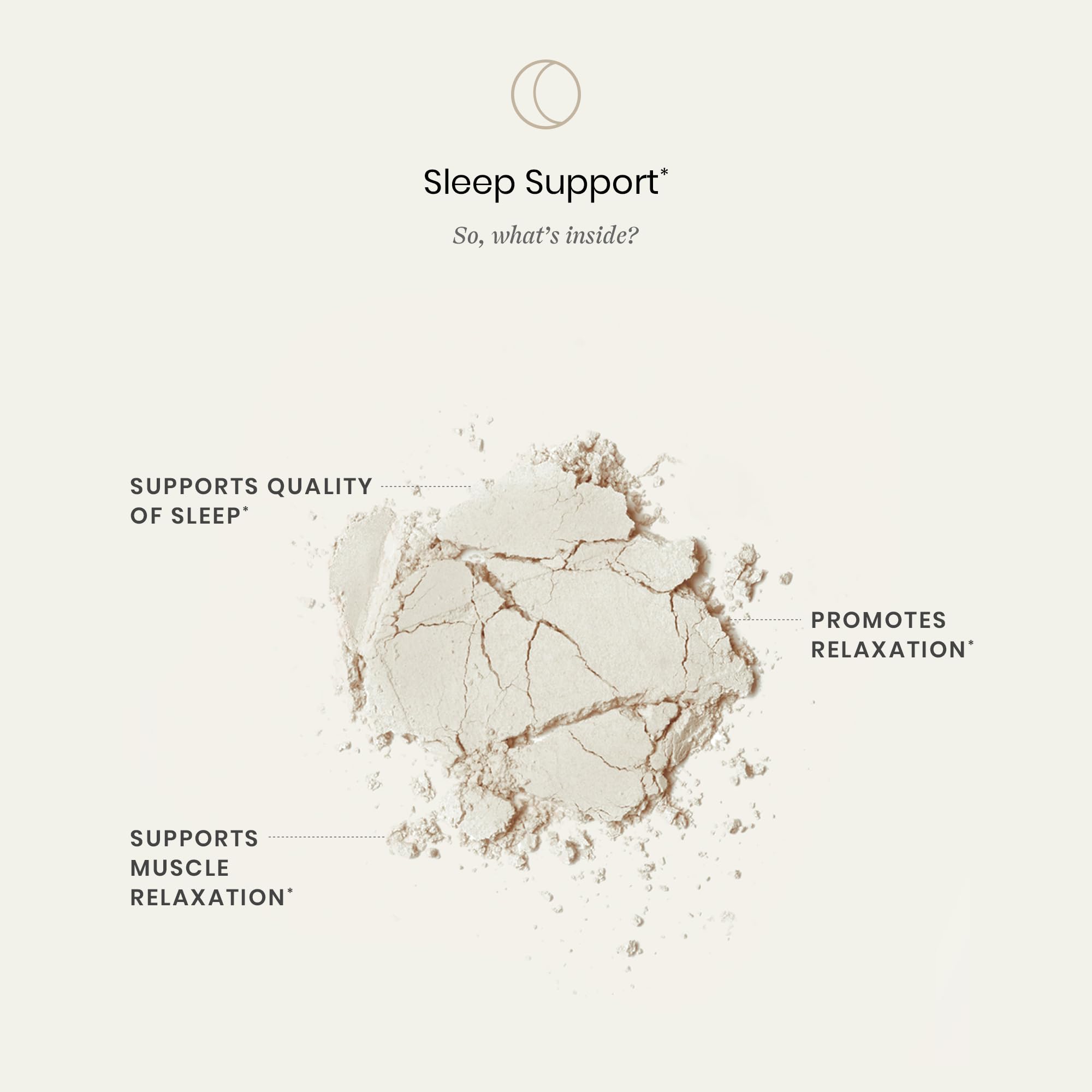 Scoop of honey lemon flavored sleep powder stirred into warm water