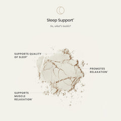 Perelel Sleep Support scoop dispensing powder into warm water for bedtime routine