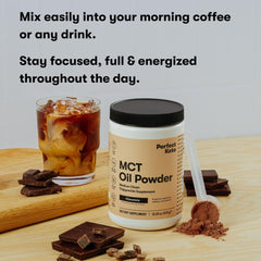Box packaging of Perfect Keto MCT Oil Powder