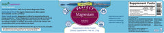 Close-up of magnesium citrate powder being scooped