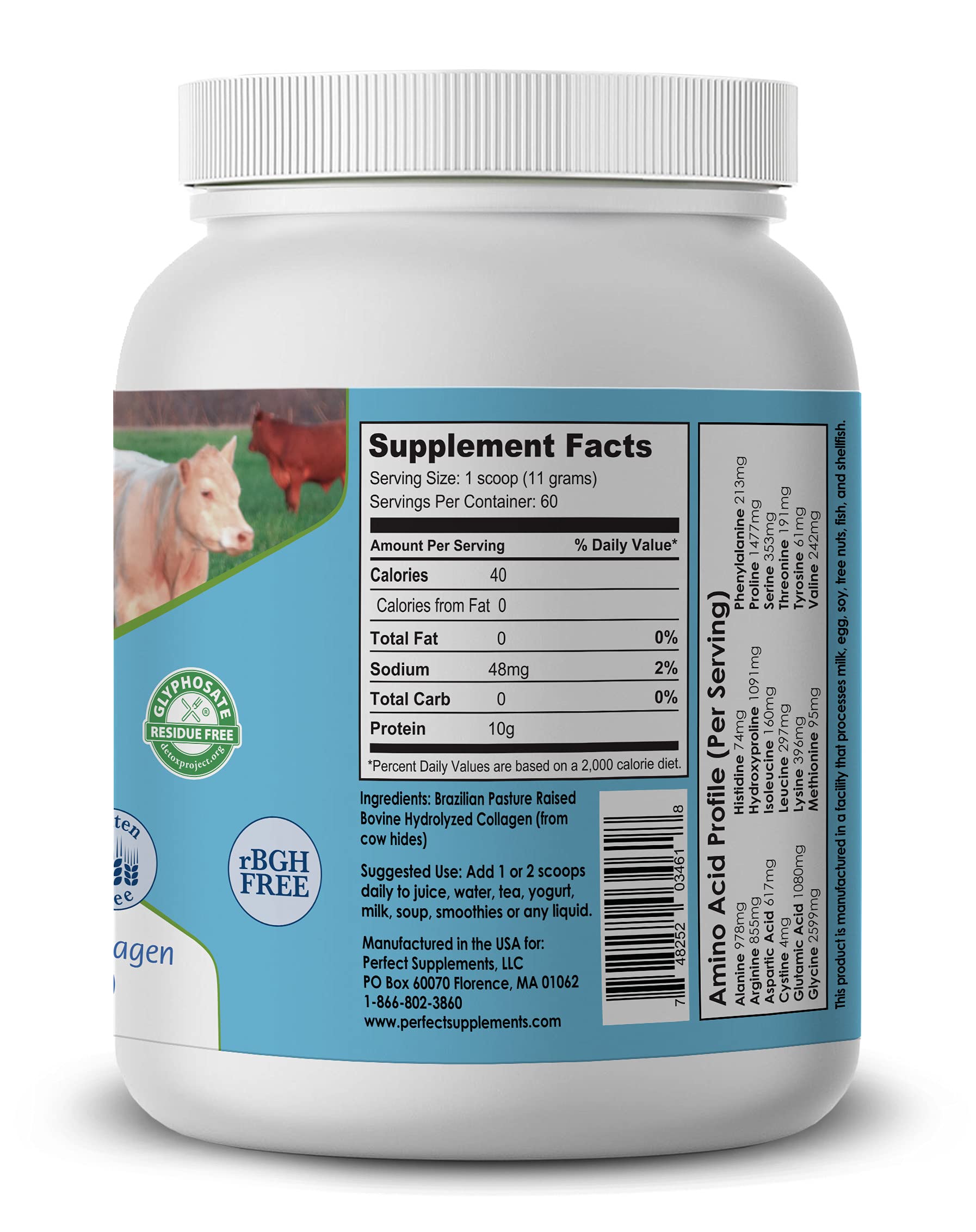 Perfect Supplements collagen powder dissolving in coffee for hot beverage mixing