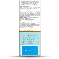 Ingredients and micronutrients chart for Perfectil Plus