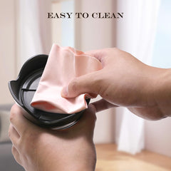 Cloth safely cleans camera lenses and coated surfaces