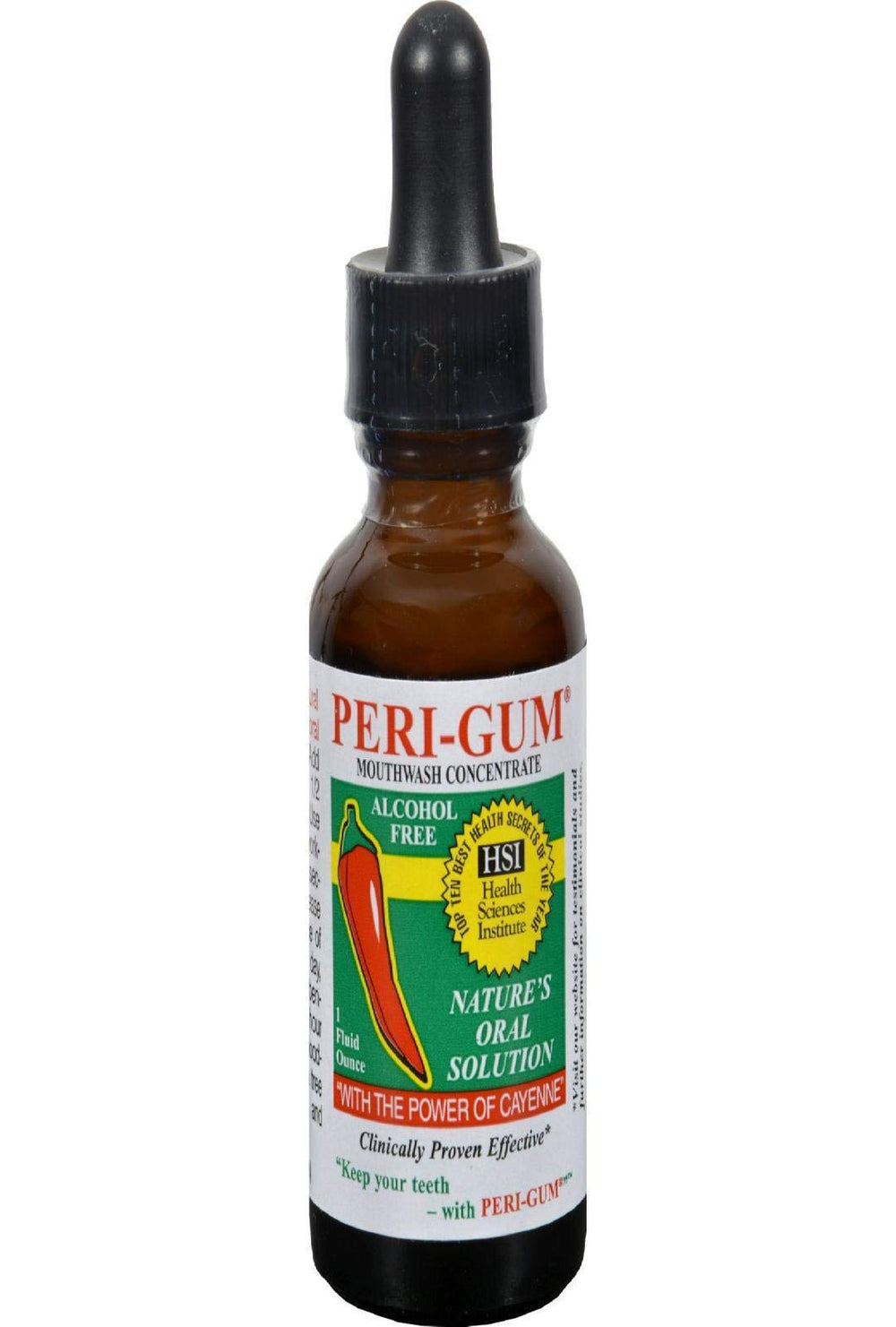 Peri-Gum Mouthwash Concentrate bottle labeled Nature's Gum Solution, 1 oz