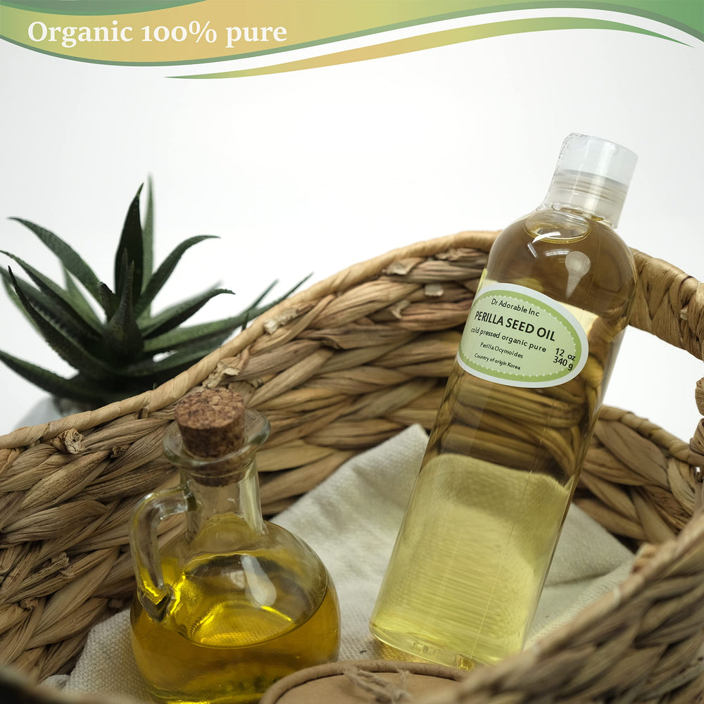 Perilla Seed Oil being absorbed into the skin