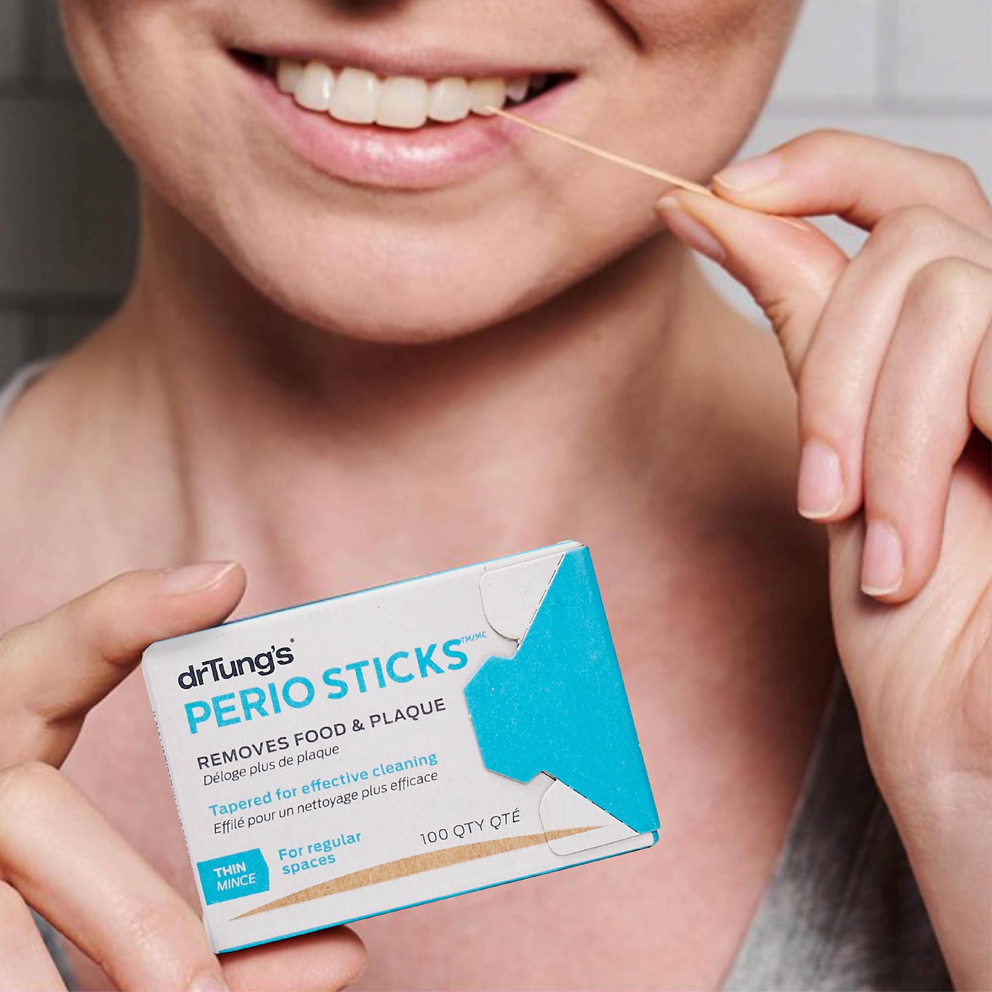 Perio Sticks travel tin with compact packaging