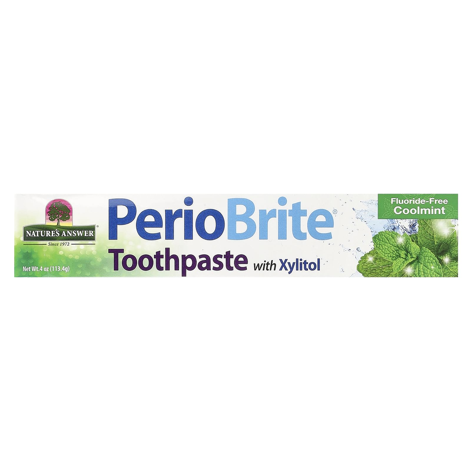 PerioBrite toothpaste box packaging