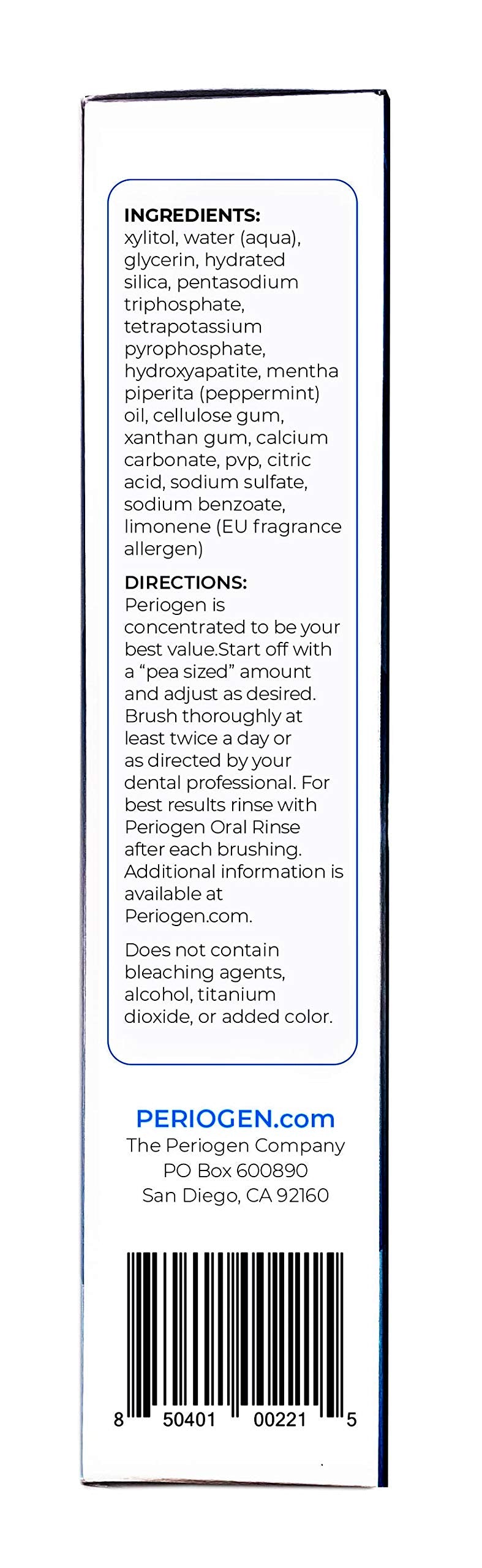 Low abrasive SLS-free gel toothpaste close-up