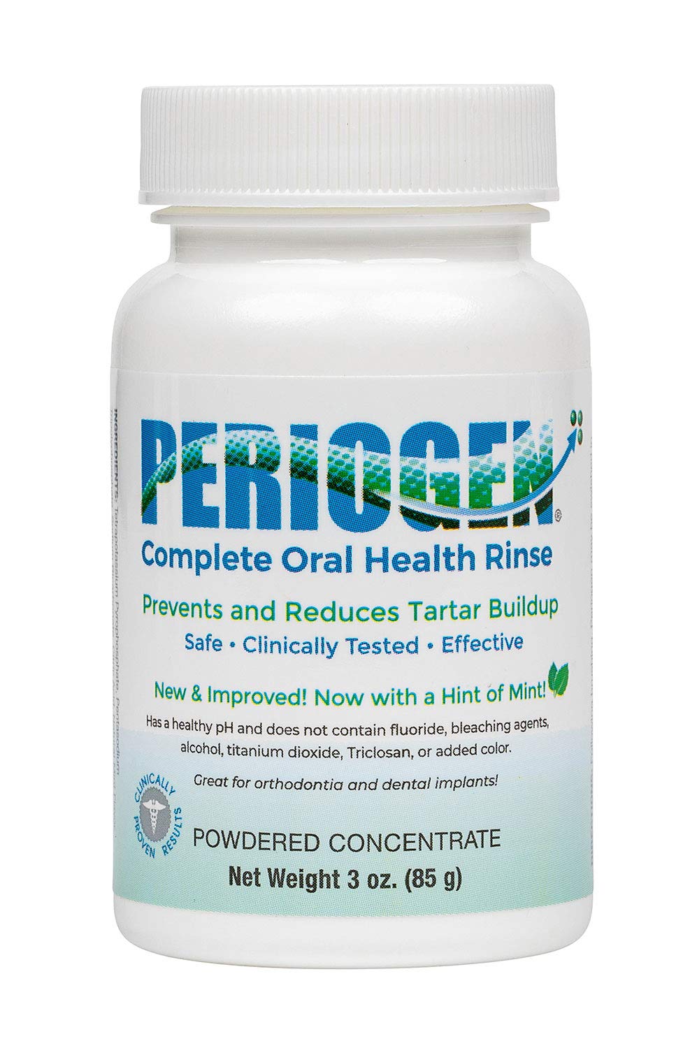 Periogen powder concentrate bottle (3 oz).