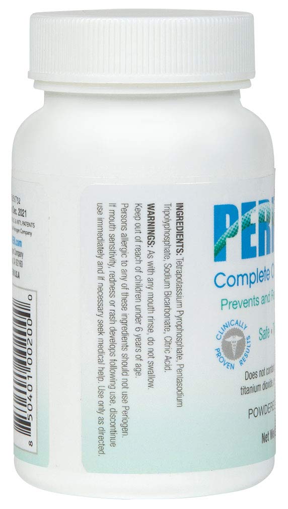 Adult with braces using Periogen rinse