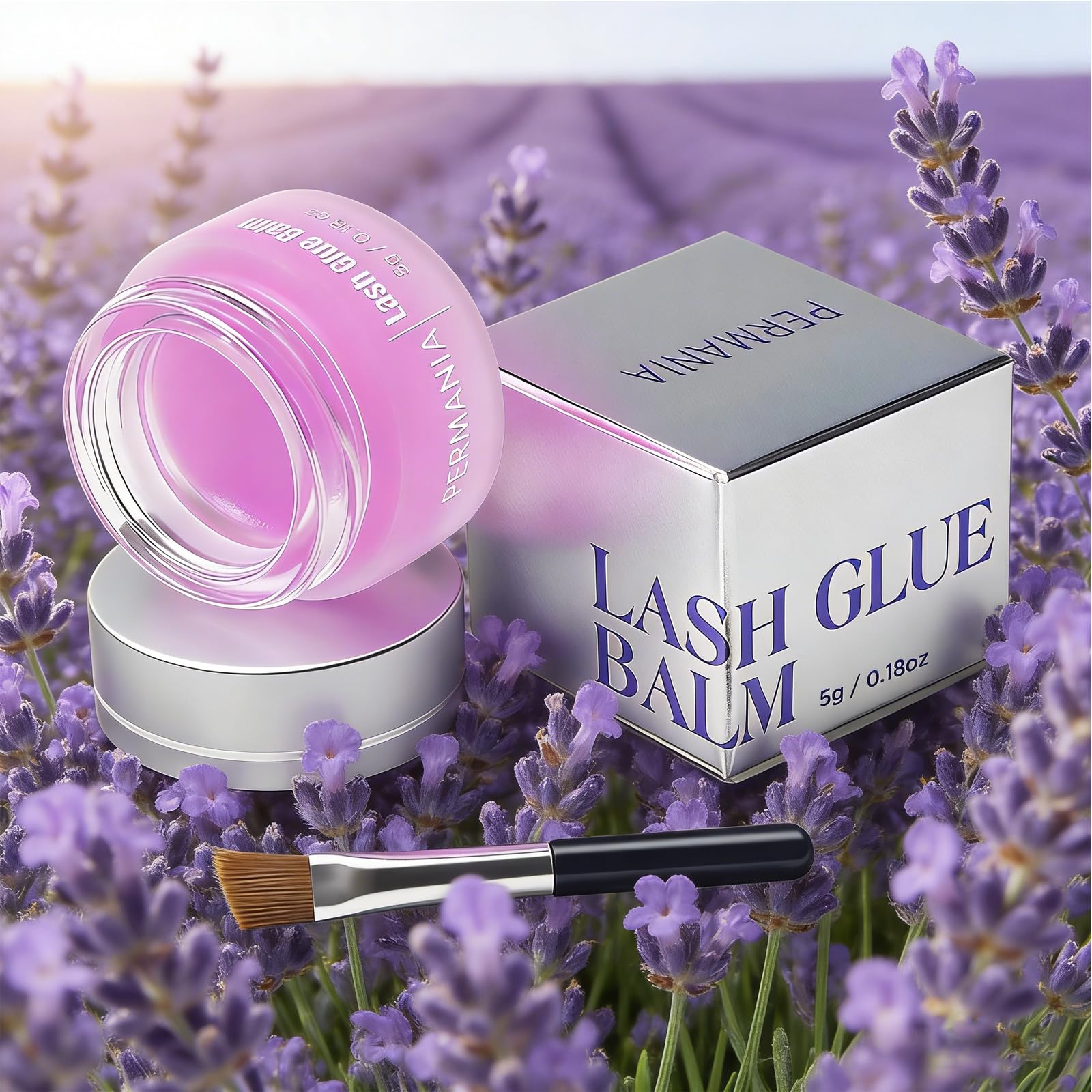 PERMANIA Lash Lift Glue Balm Lavender for home setup supports professional results safely.