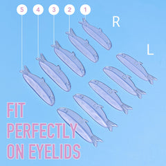 PERMANIA cartoon-design lash shields add a playful touch.