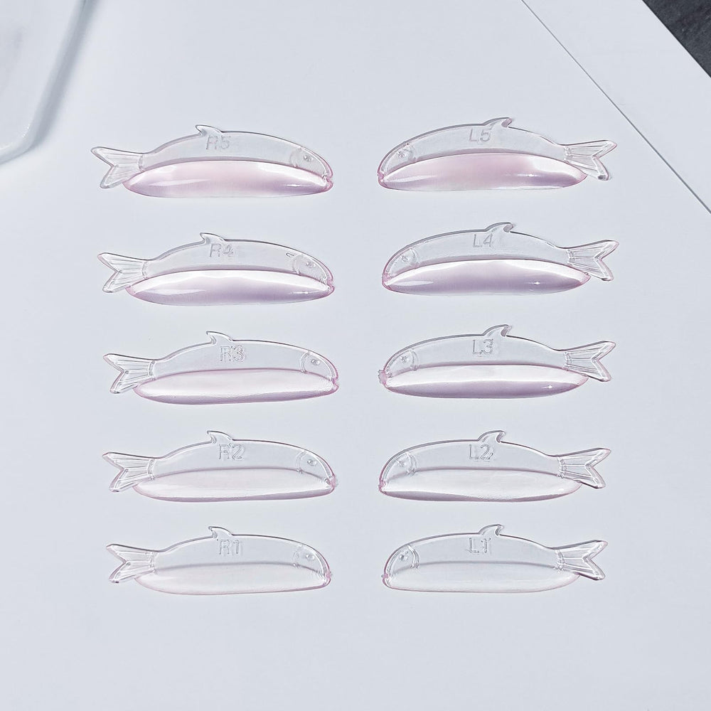 PERMANIA lash lift pads pink 5 sizes for versatile curl options.