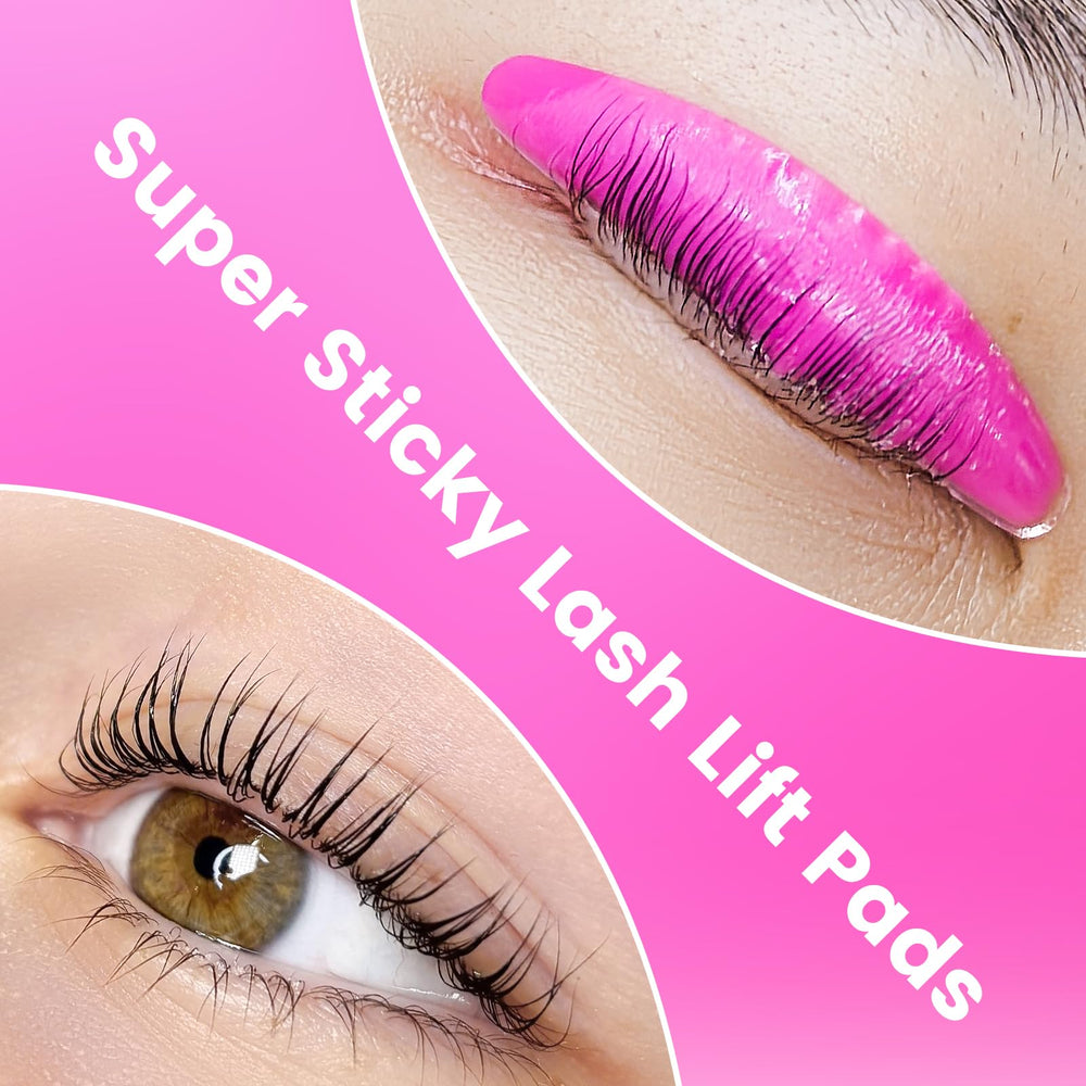 PERMANIA super sticky lash lift pads rose improve adhesion while reducing irritation