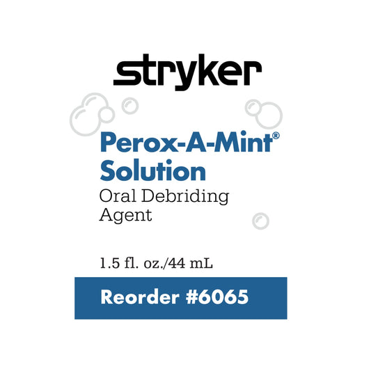 Sage Perox-A-Mint Oral Rinse packaging with mint flavor