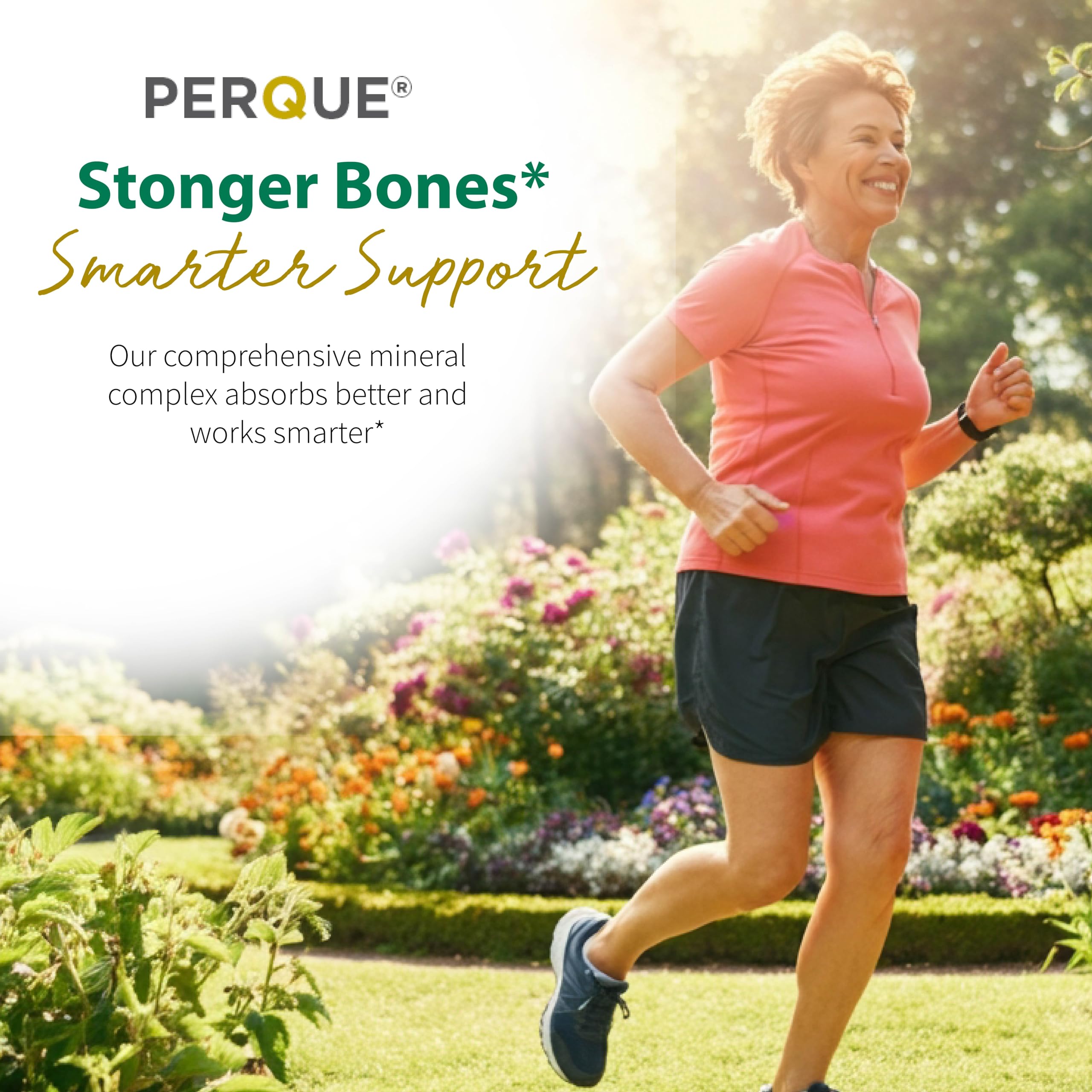 Bone health promotion concept with supplements