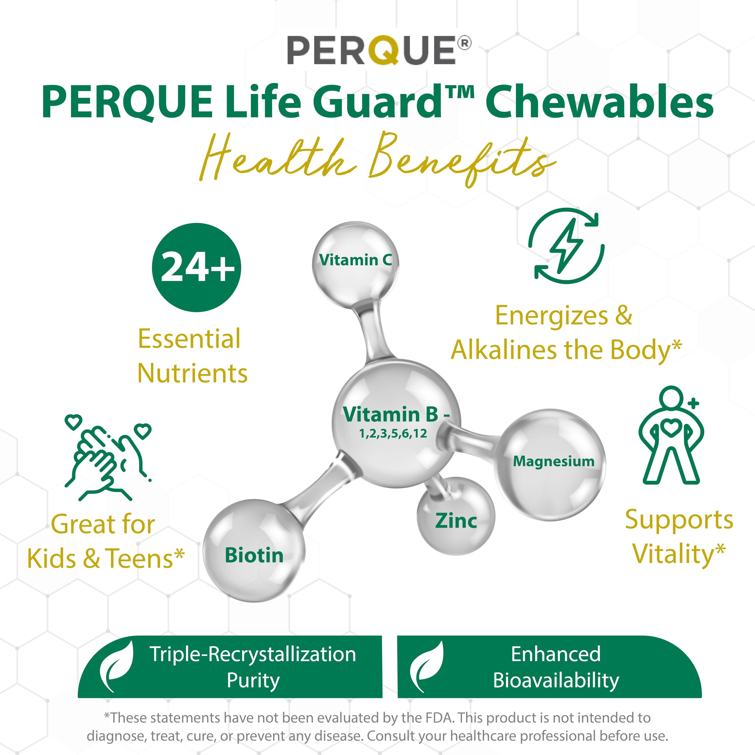 Perque Life Guard Chewables bottle close-up
