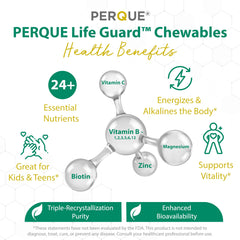 Perque Life Guard Chewables bottle close-up