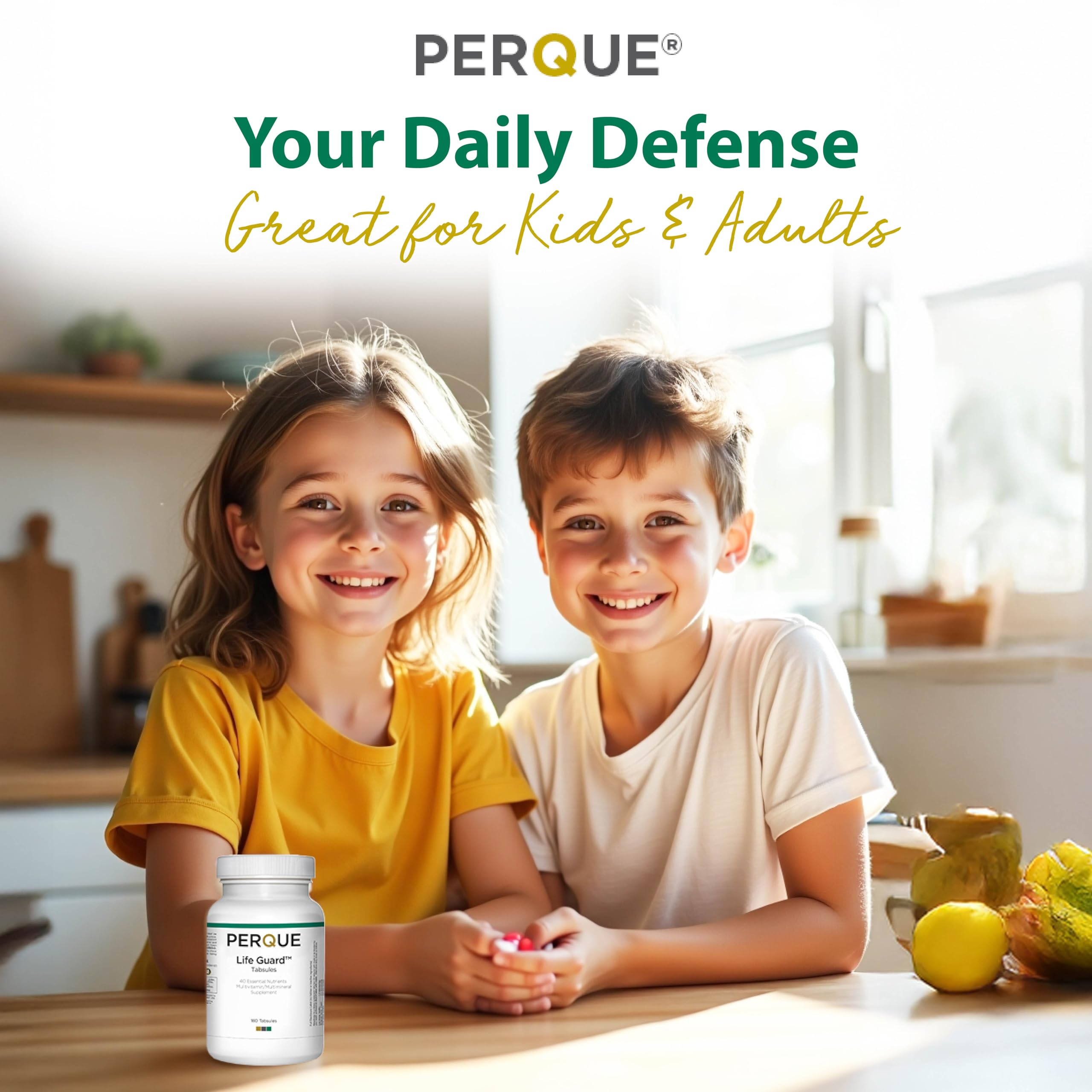 Nutrition facts and ingredients for Perque Life Guard Chewables