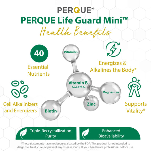 Close-up of Life Guard Mini Tabsules bottle