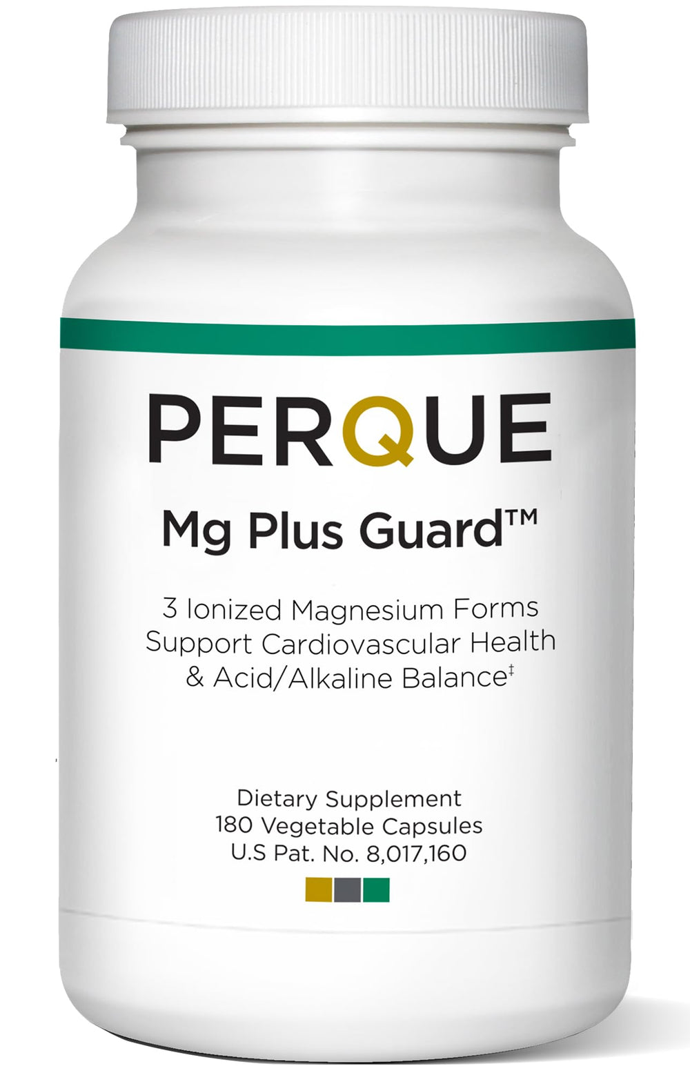 PERQUE Mg Plus Guard bottle and label hero shot