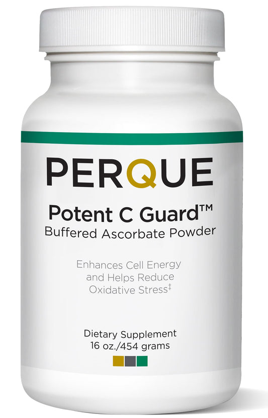 PERQUE Potent C Guard Powder 16 oz bottle front view