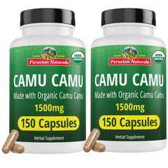 Peruvian Naturals Camu Camu capsules bottle label