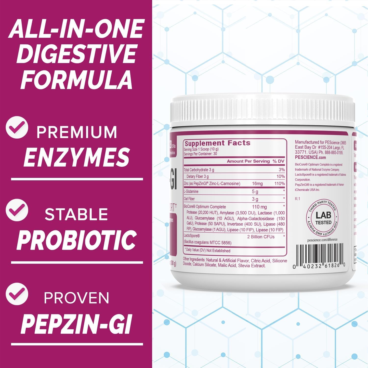 3 g oat-based prebiotic fiber supporting regularity