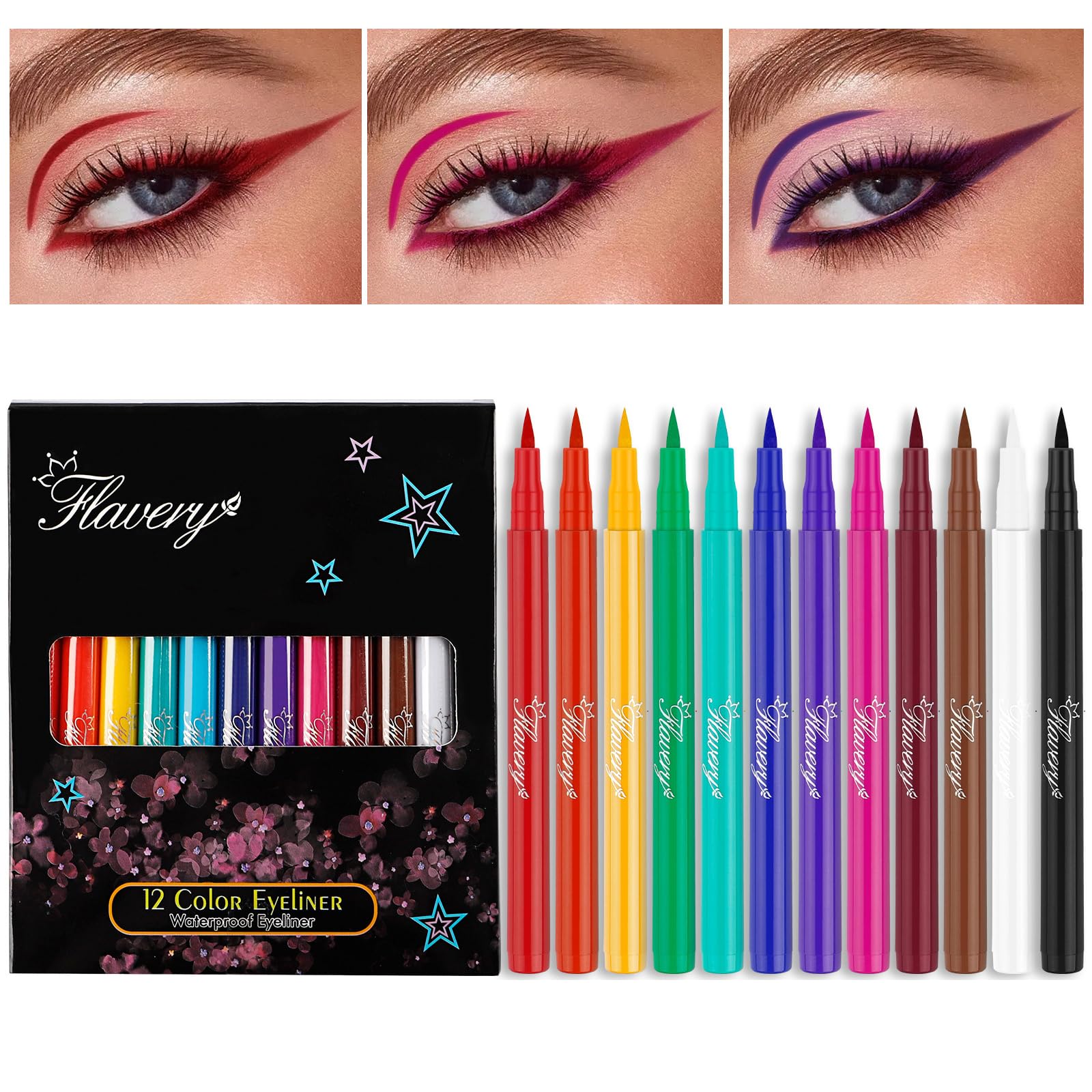 Petansy colorful eyeliner packaging display for giftable presentation